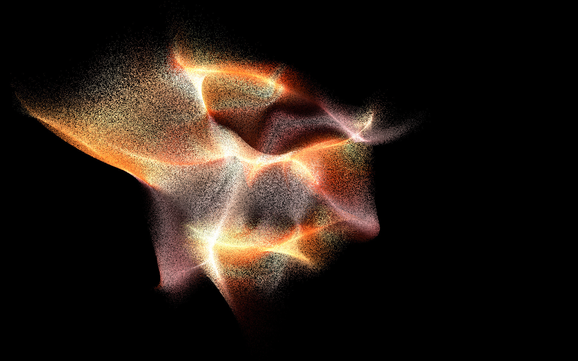 2024 Genuary 1 - particles, lots of them 2024 - Genuary 01 - lots of particles - realtime animation