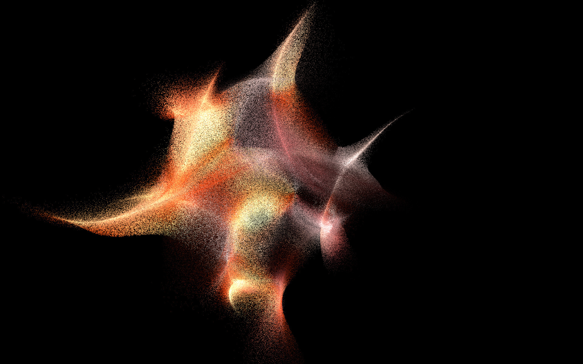 2024 Genuary 1 - particles, lots of them 2024 - Genuary 01 - lots of particles - realtime coding